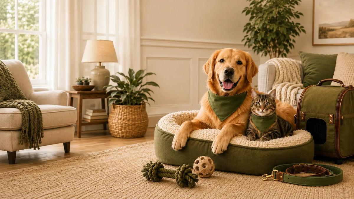 Comfort Zone Pets dog enjoying a comfortable home space with a focus on pet happiness, relaxation, and care