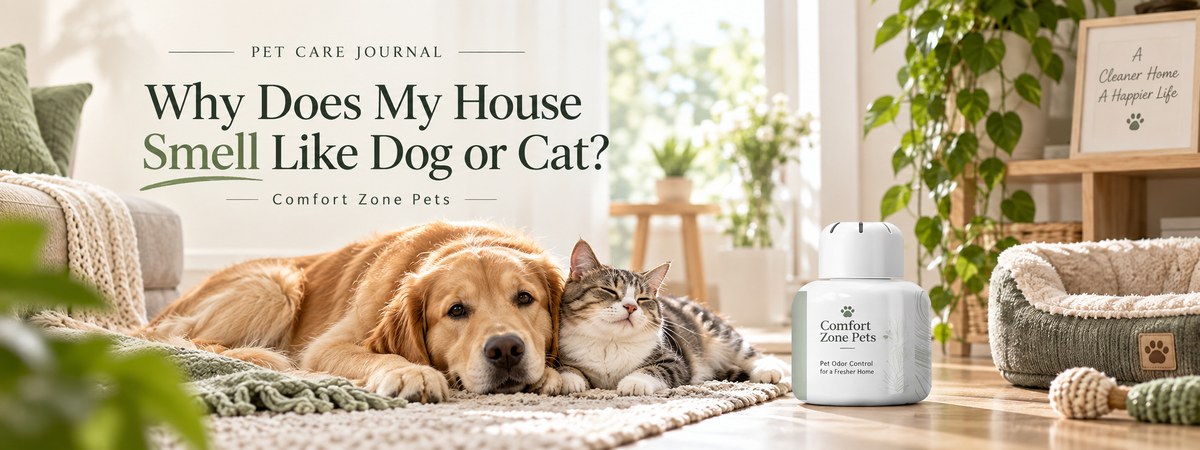 Comfort Zone Pets guide: why does my house smell like dog or cat