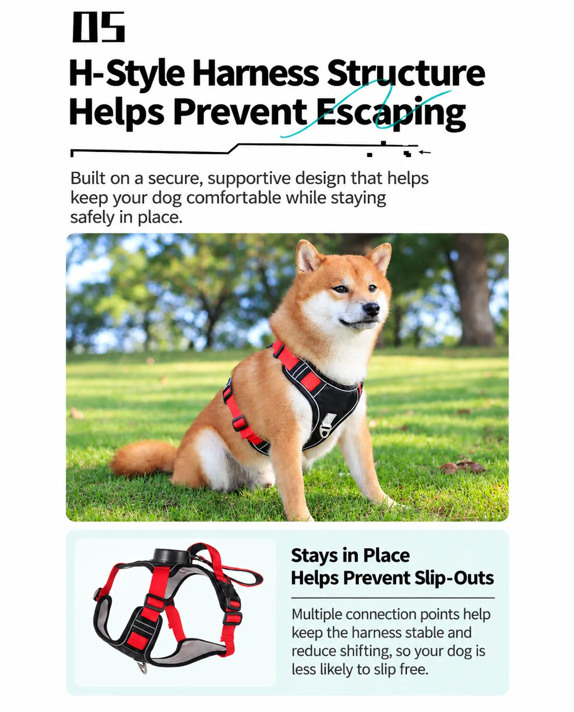 Retractable Dog Leash Harness | All-in-One & Reflective