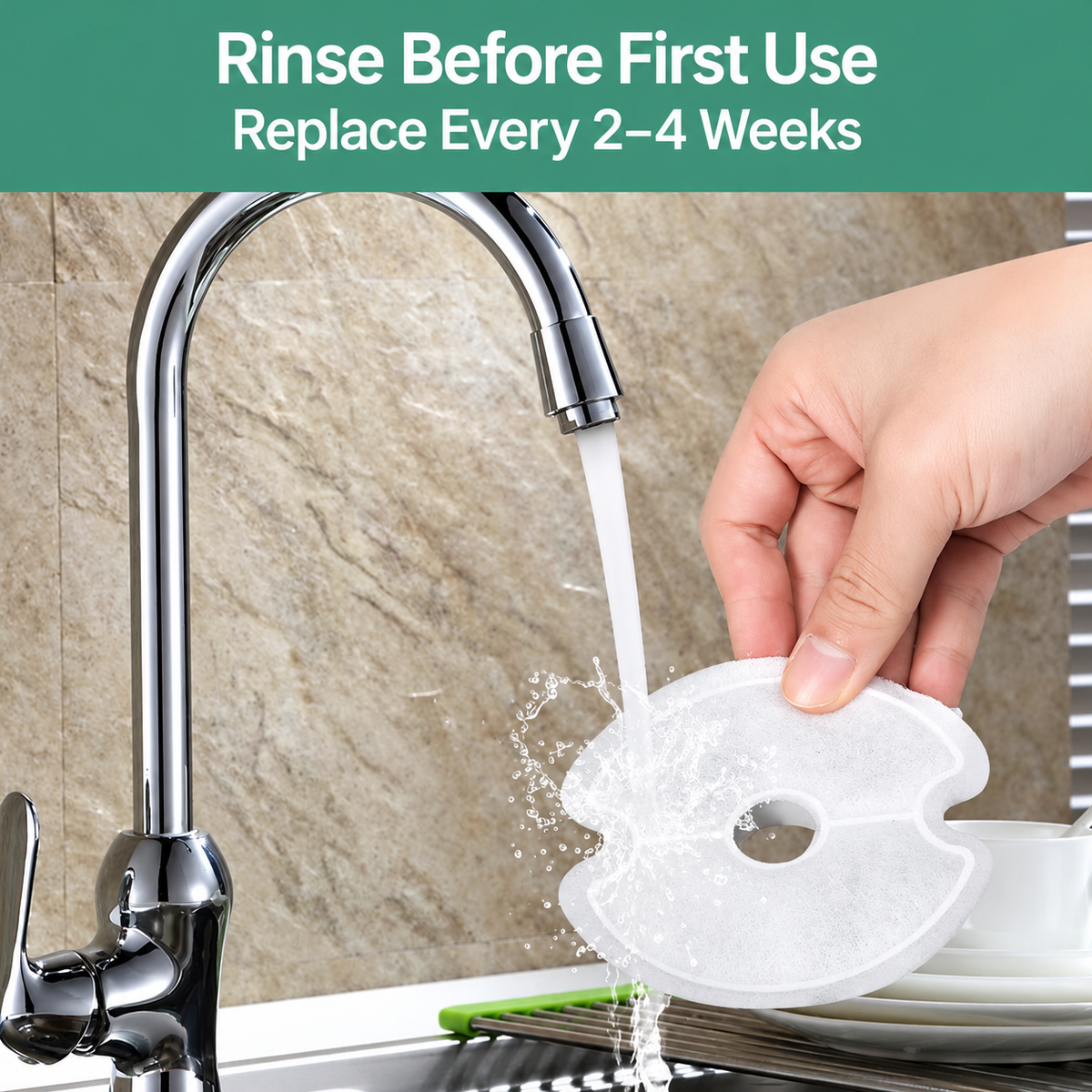 3-Stage Cat Water Fountain Replacement Filters